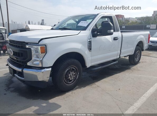 1FTBF2A62LEC20804 2020 FORD F-250 White წინა მარცხენა ხედი სამი მეოთხედიდან