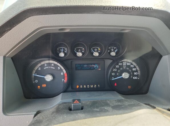 1FTBF2A67GEC06001 2016 FORD F250 White Widok zestawu wskaźników