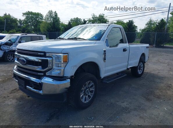 1FTBF2B64NEC57550 2022 FORD F-250 White წინა მარცხენა ხედი სამი მეოთხედიდან