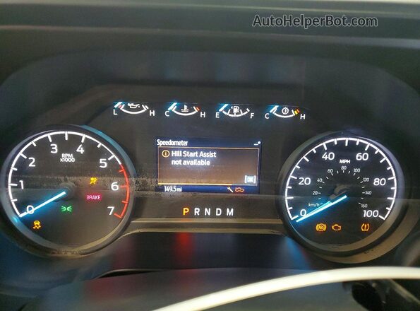 1FTBF2BA4PEE00455 2023 FORD F250 White Instrument cluster view