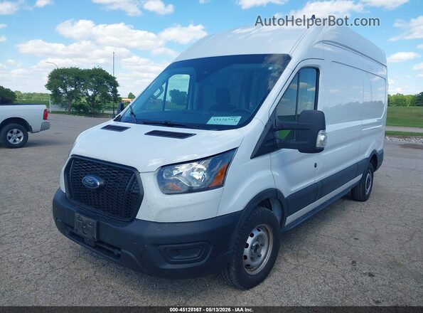 1FTBW1X8XPKB35784 2023 FORD TRANSIT-350 White წინა მარცხენა ხედი სამი მეოთხედიდან