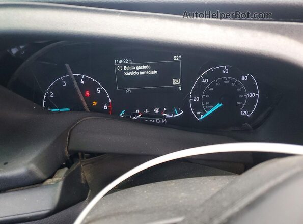 1FTBW3UG4LKA84428 2020 FORD TRANSIT White Instrument cluster view