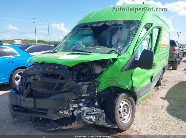 1FTBW3X89PKA10819 2023 FORD TRANSIT-350 Green წინა მარცხენა ხედი სამი მეოთხედიდან