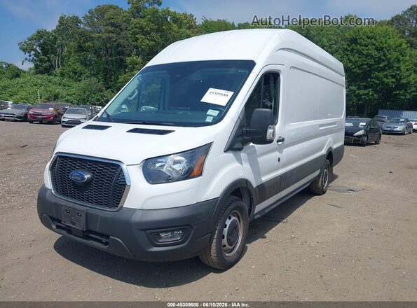1FTBW3X8XPKB75343 2023 FORD TRANSIT-350 White Առջևի ձախ երեք քառորդ տեսարան