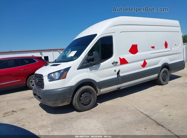 1FTBW3XV8JKA19640 2018 FORD TRANSIT-350 White Vista tres cuartos delantera izquierda