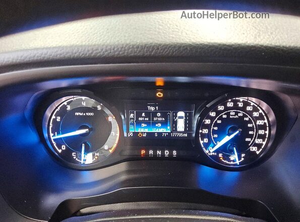 1FTER1EH2MLD49875 2021 FORD RANGER Белый Вид щитка приборов