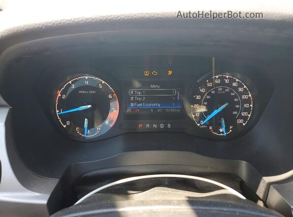1FTER1EH4KLA03646 2019 FORD RANGER White Вид щитка приладів