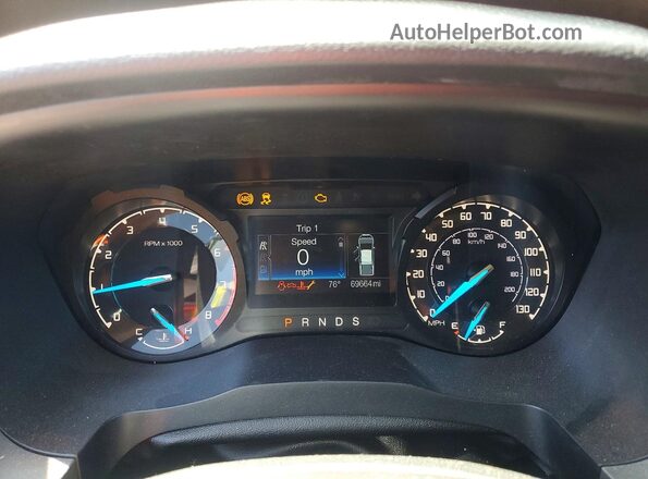 1FTER1EH5MLD07703 2021 FORD RANGER Серый Вид щитка приборов