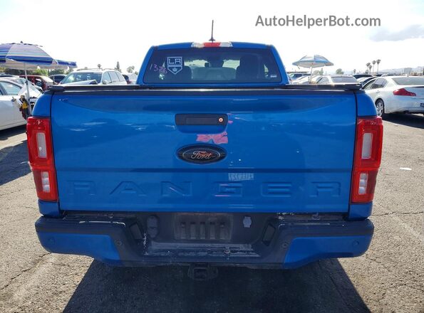 1FTER1EHXMLD00052 2021 FORD RANGER Blue Հետևի տեսք