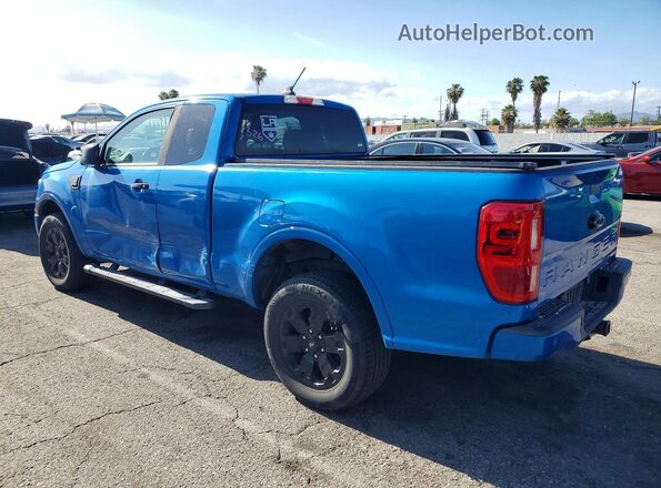 1FTER1EHXMLD00052 2021 FORD RANGER Blue Հետևի ձախ