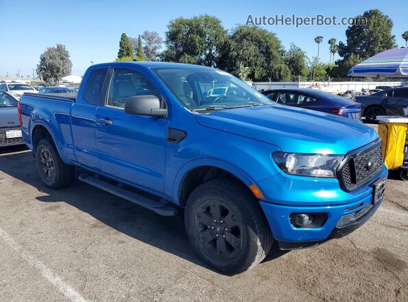 1FTER1EHXMLD00052 2021 FORD RANGER Blue Առջևի աջ