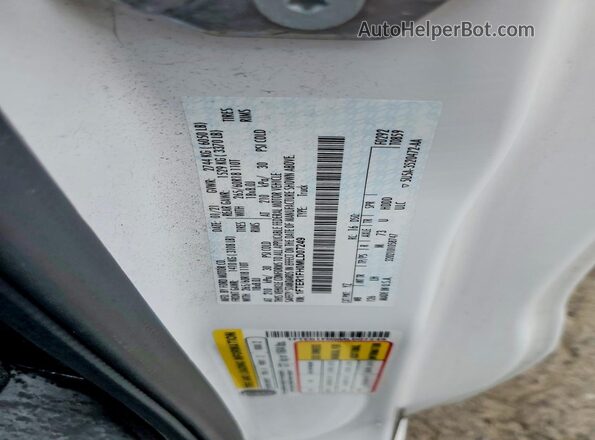 1FTER1FH0MLD07249 2021 FORD RANGER White VIN sticker view