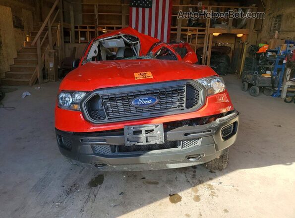 1FTER1FH0MLD18848 2021 FORD RANGER Red წინა ხედი