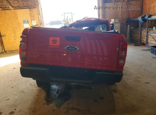 1FTER1FH0MLD18848 2021 FORD RANGER Red უკანა ხედი