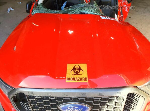 1FTER1FH0MLD18848 2021 FORD RANGER Red უკანა სალონის ხედი