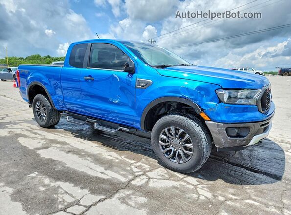 1FTER1FH0NLD45940 2022 FORD RANGER Blue Передня права чверть