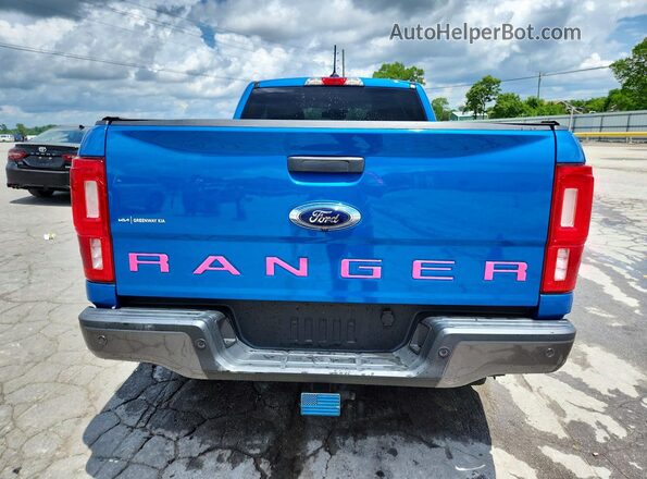 1FTER1FH0NLD45940 2022 FORD RANGER Blue Вид ззаду