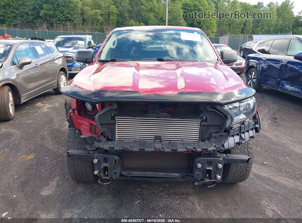 1FTER1FH1MLD54435 2021 FORD RANGER Red Սարքավորումների վահանակի տեսք