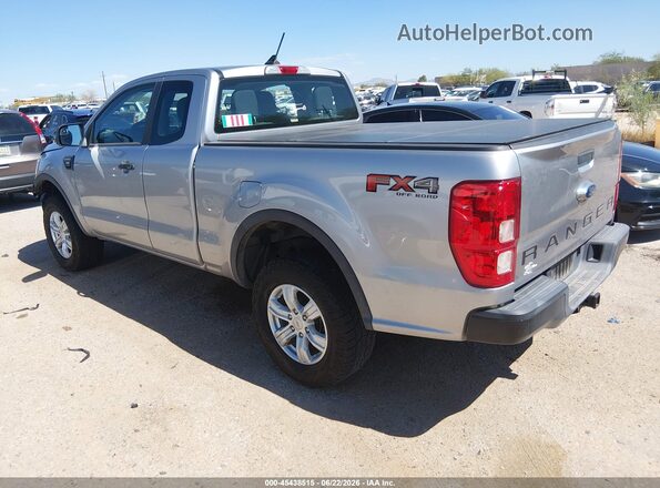 1FTER1FH2MLD24442 2021 FORD RANGER Silver Trasero izquierdo