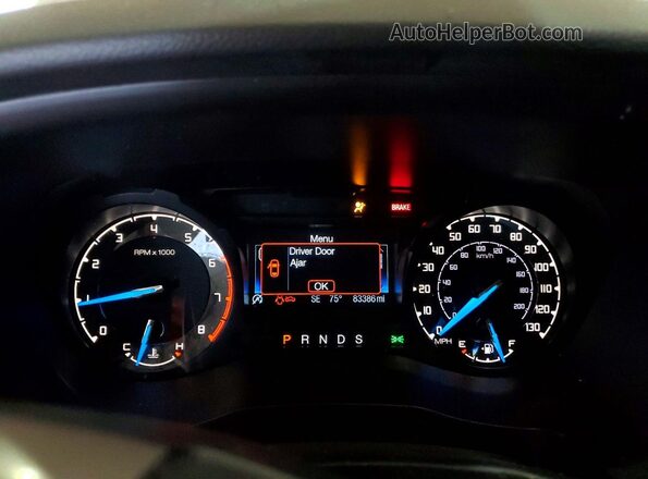 1FTER1FH3LLA14413 2020 FORD RANGER Silver ხელსაწყოთა პანელის ხედი