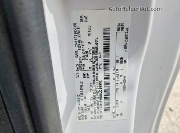 1FTER1FH5NLD39552 2022 FORD RANGER White Вид підкапотного простору