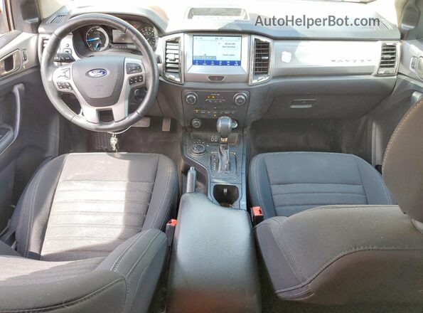 1FTER1FHXMLD70715 2021 FORD RANGER Yellow Dashboard view