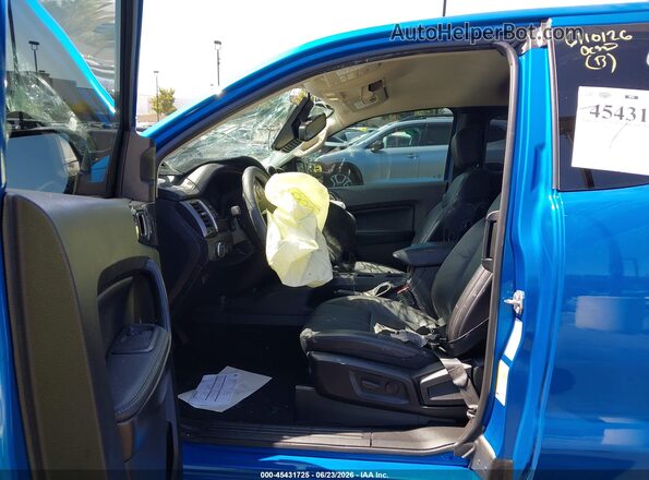 1FTER1FHXNLD25307 2022 FORD RANGER Blue Widok wnętrza z przodu