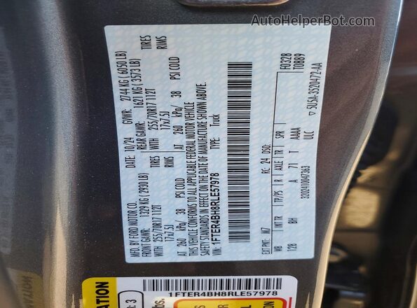1FTER4BH8RLE57978 2024 FORD RANGER Gray Engine compartment view