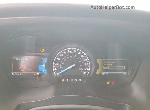 1FTER4EH1LLA25879 2020 FORD RANGER Gray ხელსაწყოთა პანელის ხედი