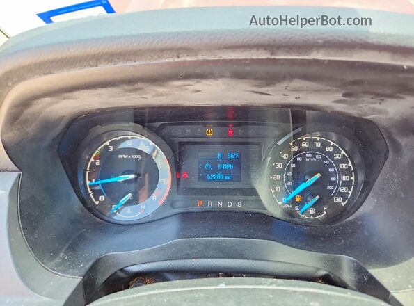 1FTER4EH3NLD29282 2022 FORD RANGER Red Սարքավորումների վահանակի տեսք