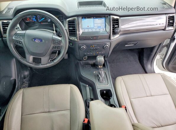 1FTER4EH4KLA58132 2019 FORD RANGER White Вид панелі приладів