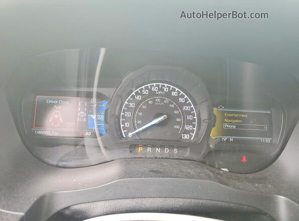 1FTER4EH4KLA58132 2019 FORD RANGER White Вид щитка приладів
