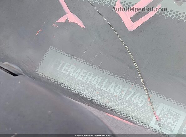 1FTER4EH4LLA91746 2020 FORD RANGER Black Engine compartment view