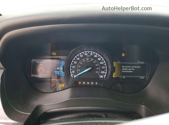 1FTER4EH6LLA93661 2020 FORD RANGER Черный Вид щитка приборов