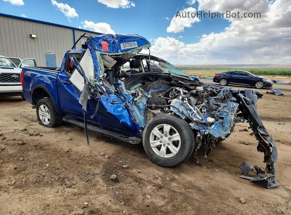 1FTER4EH7KLA49358 2019 FORD RANGER Синий Передняя правая четверть