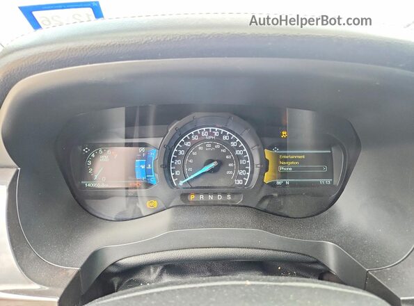 1FTER4EHXKLA37768 2019 FORD RANGER White Вид щитка приладів