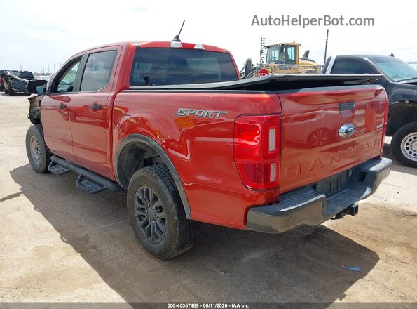 1FTER4EHXKLB01792 2019 FORD RANGER Red Задня ліва чверть