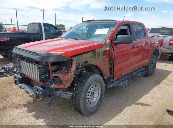 1FTER4EHXKLB01792 2019 FORD RANGER Red Передня ліва чверть