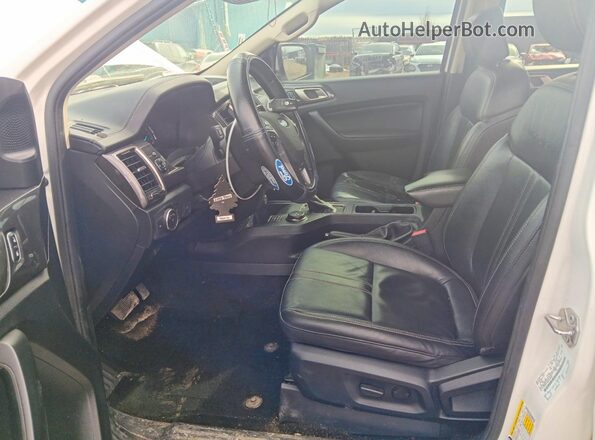 1FTER4FH0KLA83267 2019 FORD RANGER White Widok wnętrza z przodu
