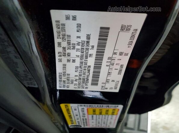1FTER4FH0LLA46706 2020 FORD RANGER Black ძრავის განყოფილების ხედი