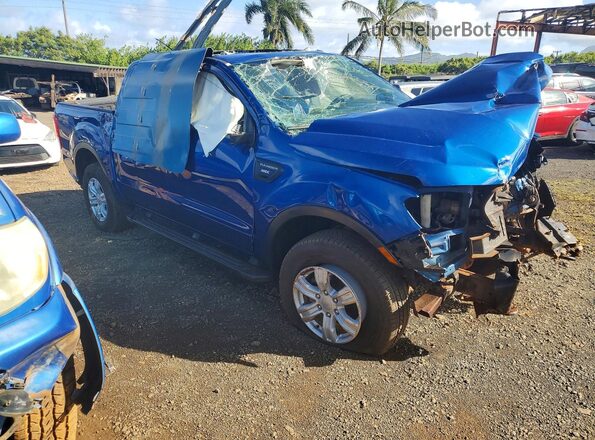 1FTER4FH2LLA46223 2020 FORD RANGER Синий Передняя правая четверть
