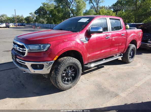 1FTER4FH3MLD60237 2021 FORD RANGER Burgundy Передня ліва чверть