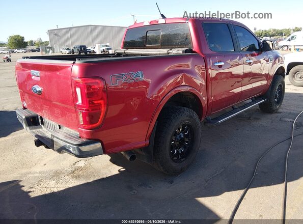 1FTER4FH3MLD60237 2021 FORD RANGER Burgundy Задня права чверть