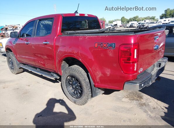 1FTER4FH3MLD60237 2021 FORD RANGER Burgundy Задня ліва чверть