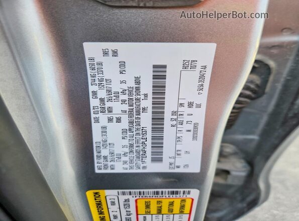1FTER4FH3PLE15371 2023 FORD RANGER Silver Вид підкапотного простору