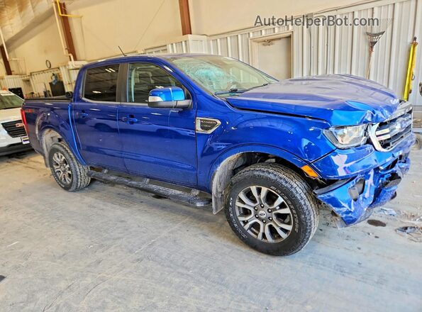 1FTER4FH4KLA51986 2019 FORD RANGER Синий Передняя правая четверть