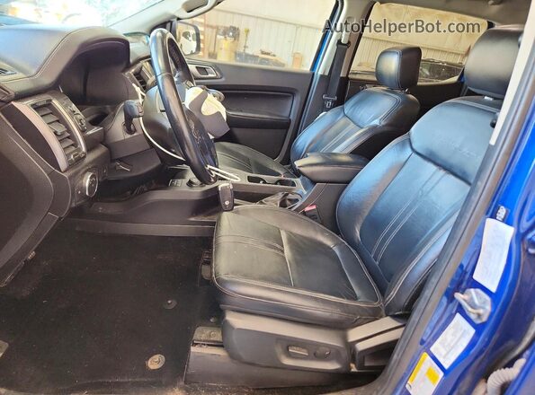1FTER4FH4KLA51986 2019 FORD RANGER Синий Вид салона спереди