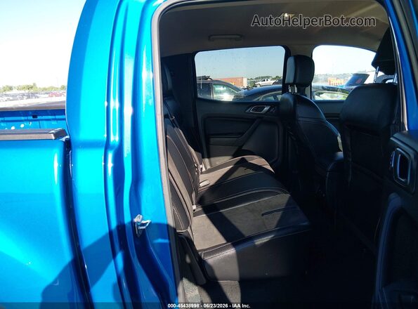 1FTER4FH4PLE34656 2023 FORD RANGER Blue Vista de la etiqueta del VIN