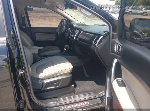 1FTER4FH5KLA54024 2019 FORD RANGER Black წინა სალონის ხედი