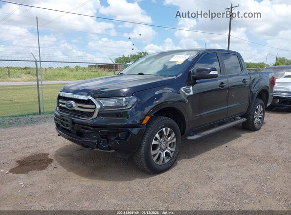 1FTER4FH6KLB23836 2019 FORD RANGER Черный Передняя левая четверть